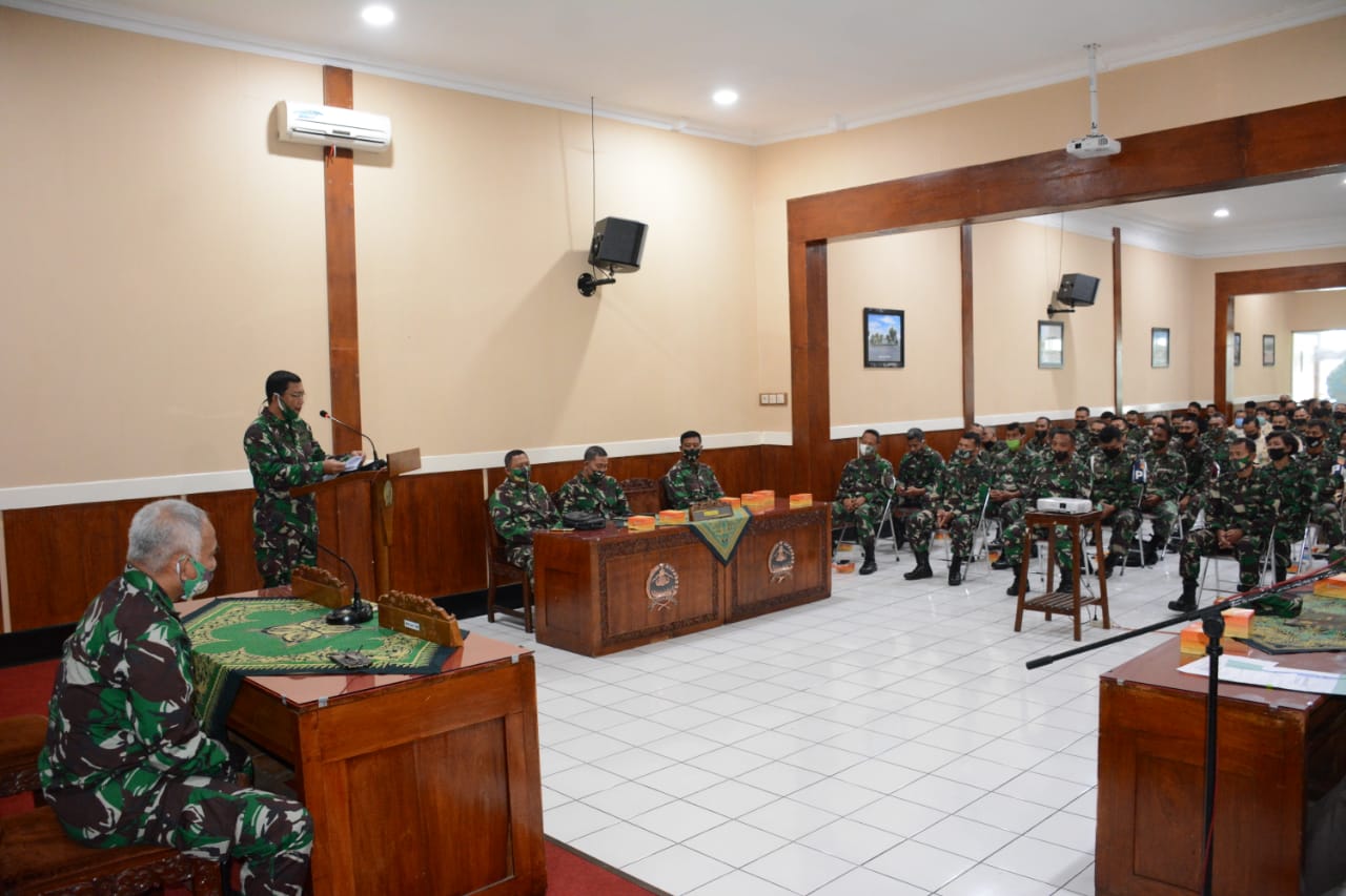 Ceramah Bintal Rohani Dan Bintal Ideologi Kejuangan Prajurit Korem 073/MKT